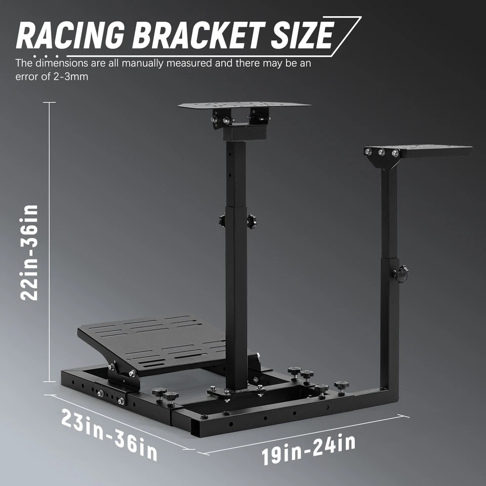 Hottoby G923 Upgrade Sim Racing Wheel Stand Adjustable Fit Logitech T150 Fanatec - Image 2 of 4