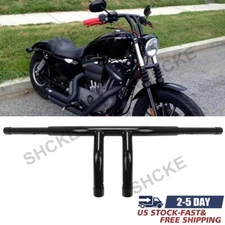 8" Rise Custom Pullback Drag T Bar Handlebar For Harley FLST FXST Sportster Dyna