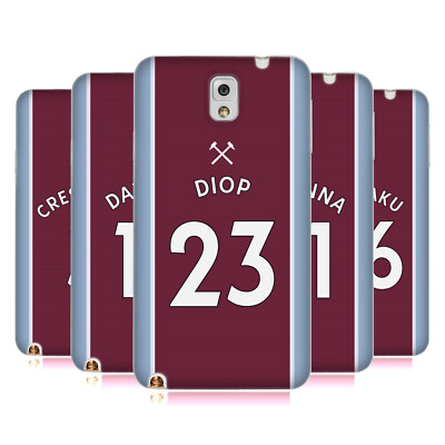 WEST HAM UNITED FC 2021/22 PLAYERS HOME KIT SOFT GEL CASE FOR SAMSUNG PHONES 2