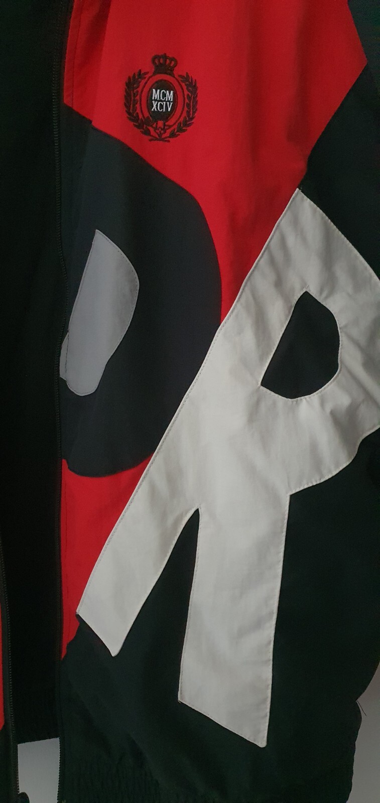 SS20 Supreme Big Letter track jacket  size M medium Black Water Resistant thumbnail 7