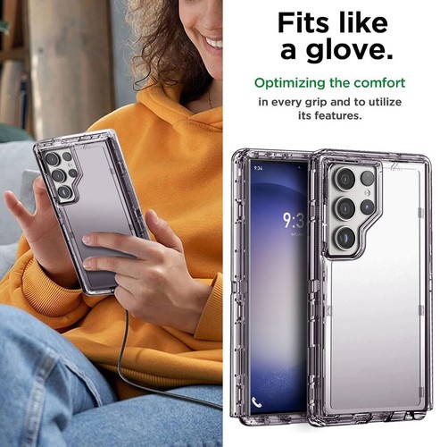 For Samsung S25 S24 S23 S22 S21 S20 Ultra/+ Case Shockproof Hybrid Clear Cover - Picture 6 of 49
