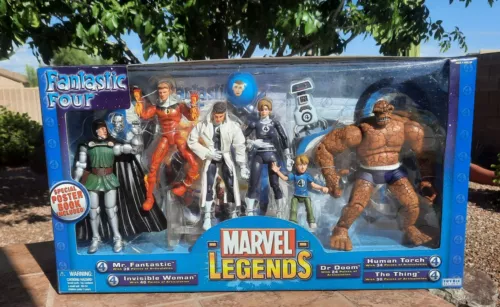 Juego de caja Toy Biz 2004 Marvel Legends Fantastic Four Variant