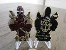 Moneda Desafío Superhéroe Deadpool Dead Pool Marvel USN Jefe CPO