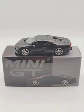Mini GT 1:64 Bugatti Chiron Super Sport 300+ Matte Black #374 .