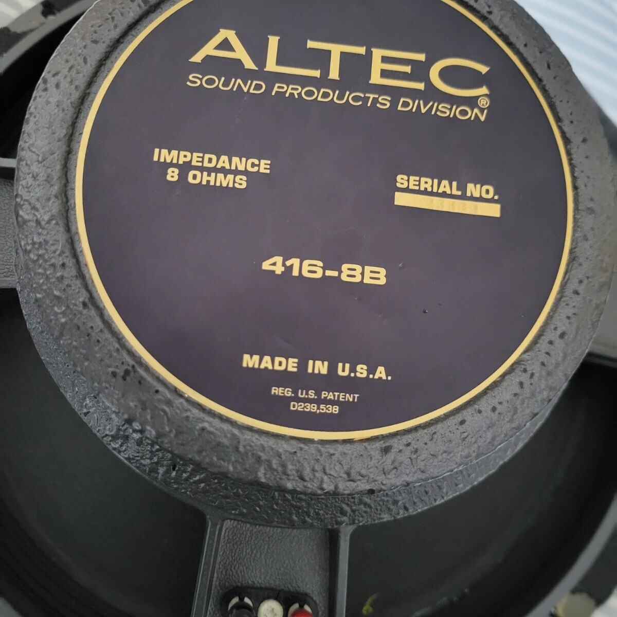 ◆大感謝祭!! ALTEC 416-8B ウーファー 単品 m0s6138 ALTEC 416-8B 15 Inch Pair Woofer Speaker High-Quality Sound