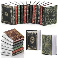24PC 1:12 Scale Dollhouse Miniatures Study Classical Books Filling The Bookshelf