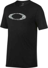 Oakley Mens O-Ellipse Blur Tee Short Sleeve T-Shirt Blackout Size Small NEW