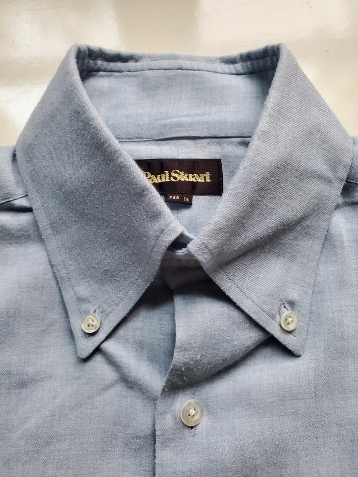 Paul Stuart Men Dress Shirt.. Sz 16. Wool - Image 4 of 4