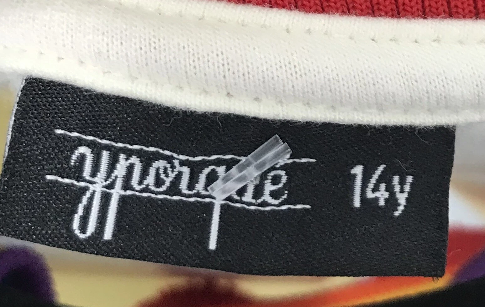 OFF WHITE Felpa ragazza Yperché bianco sporco con finiture arcobaleno inspire the world taglia 14y