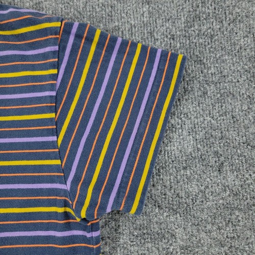 Obey Shirt Women's Small Blue Purple Striped Graphic Tee Short Sleeve Top Adult - Bild 5 von 16