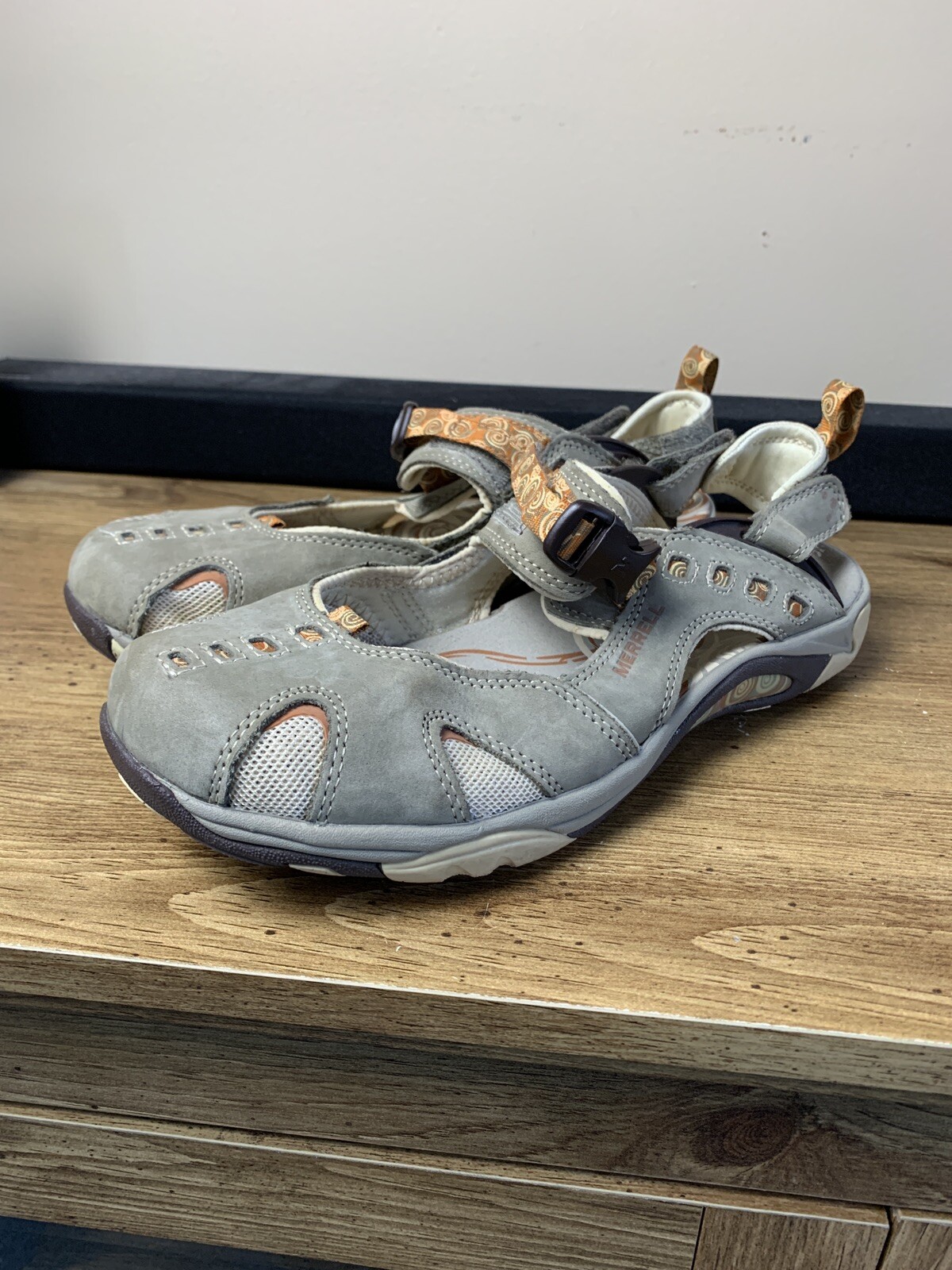 Sandali da passeggio Merrell Vibram Sirena Zenzero Brindle donna taglia 11 J85144