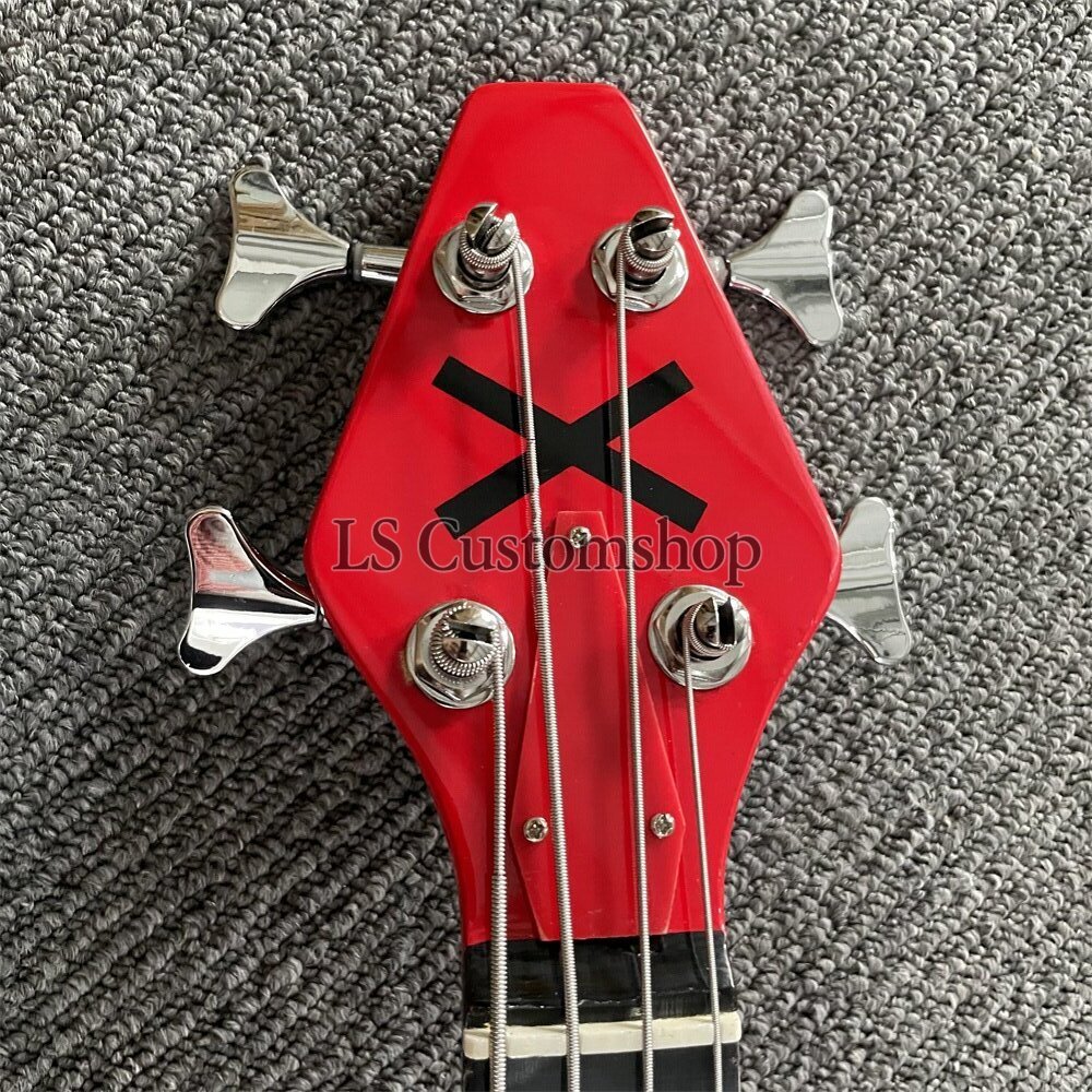 Marceline's Axe Bass Adventure Time 4 String Red Double Sided Bass