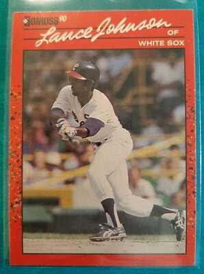 1990 DONRUSS LANCE JOHNSON ERROR #573 CHICAGO WHITE SOX