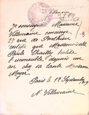 French Letter 1932 Talking Aout Enclosed Check Guaranty Trust Company of NY