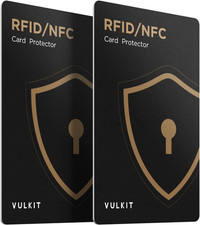 RFID Blocking Cards 2 Pack Credit Card Protectors NFC Contactless Cards Protecti
