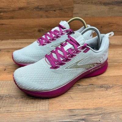 Brooks Levitate 5 Womens Size 8.5 Running Sneakers  Grey Lavender
