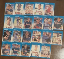 1987 Fleer California Angels Team Lot 22 Cards Chuck Finley Don Sutton Joyner