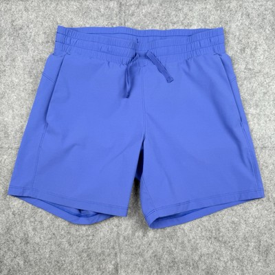 #ad #ad Tuff Athletics Womens Shorts Size Small Blue Elastic Tie Waist Pockets EUC $14.99