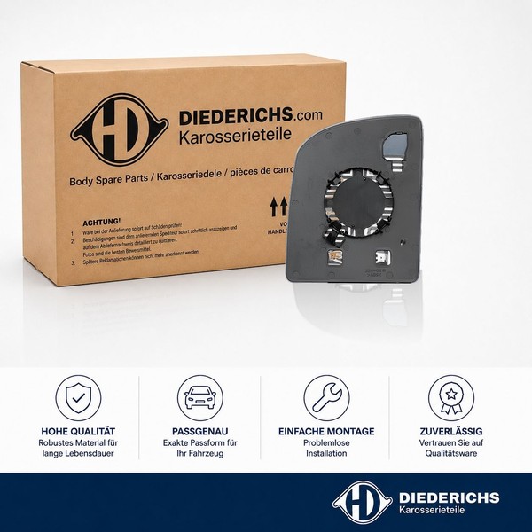 Aussenspiegel Rechts Diederichs 2282226 FÜR MAN VW RÜCkspiegel Aussen-image