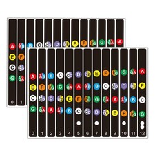 Ukulele Fretboard Stickers - Chord Fret Stickers & Note Sticker for Soprano, ...