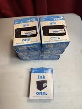 Lot Of 7 Onn. New 950XL Black Ink Cartridge Compatible With HP Expired-10/24