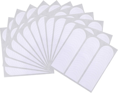 576 Pcs French Manicure Nail Tip Stickers Strips Self-Adhesive Guides Set (Moon)