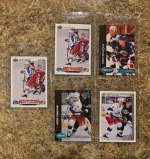 (5) Keith Tkachuk 1991-92 Upper Deck Rookie Card RC Parkhurst 1993 Topps Czech. rookie card picture
