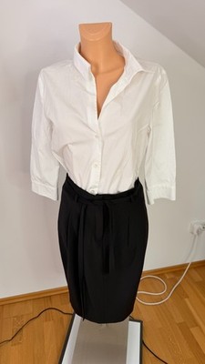 Hallhuber Donna Skirt, Business, Pencil Skirt, Women's, Size 34, Black, Belted