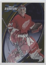 2002-03 ITG Be A Player Signature Series Manny Legace #104 Auto 6sq