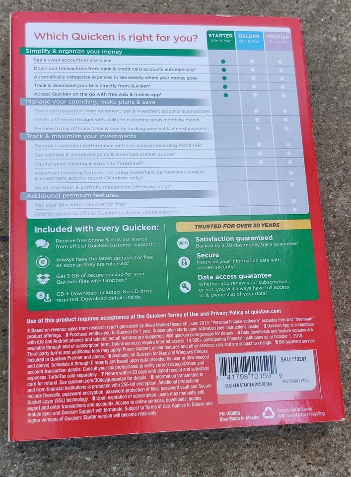 Quicken Starter Personal Finance Software, 1-Year Subscription, For PC/Mac - Image 2 of 3