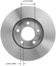 Bendix Premium Drum And Rotor Disc Brake Rotor P N Prt1903