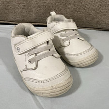 Stride Rite 360 SR Taye 2.0 Boys White Sneaker Hook Loop US 4M EU 20
