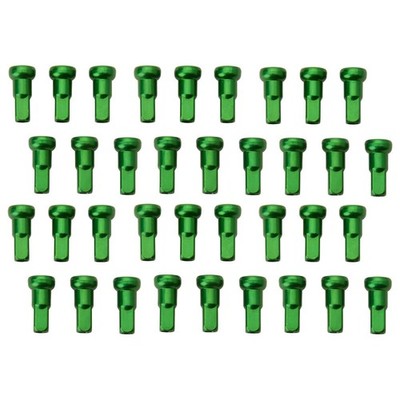 Tusk Impact Wheel Replacement Spoke Nipple Kit Front Green For Kawasaki KX250F