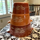 Pyrex Autumn Harvest Wheat Lots 3 Casserole Dish #473-B #474-B #475-B