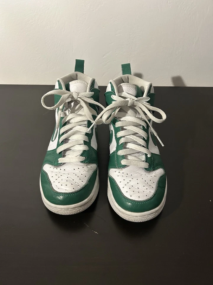 Nike Dunk 高帮亮绿色女式定制“SCHS”二手彩色轻微尺寸 6 — 第 2/4 张图片