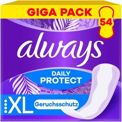 Always Daily Slipeinlagen Damen Extra Lang Daily Protect 54 Einlagen Giga Pack