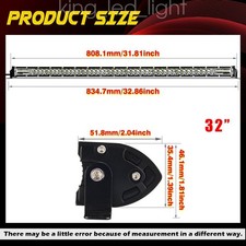 8 14 22 32 42 52 Led Light Bar Spot Flood Combo Fog Driving Truck Offroad Suv