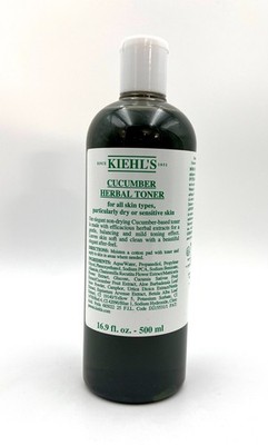 Sealed! Kiehl's Cucumber Herbal Alcohol Free Toner 500ml / 16.9 oz ~Jumbo Size