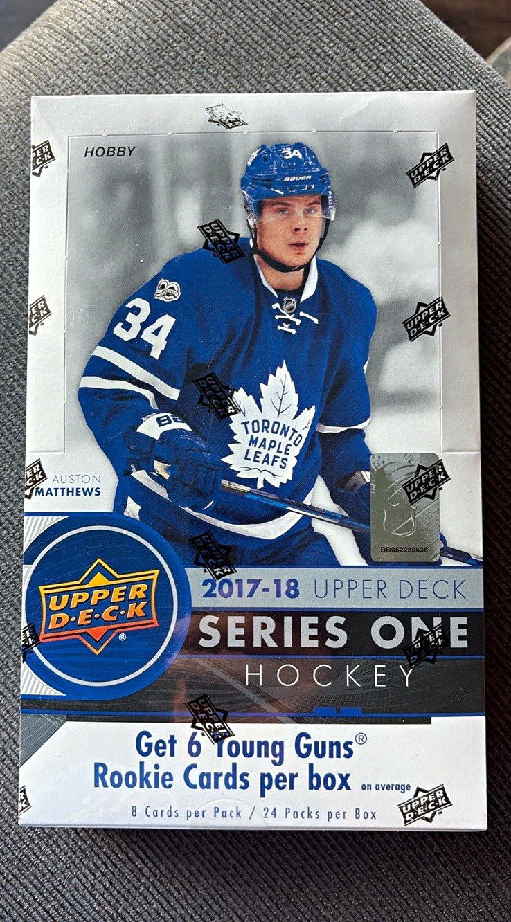 Upper Deck 2017-18 Series One Hockey Hobby Box 192 Cards Rookie Cards
