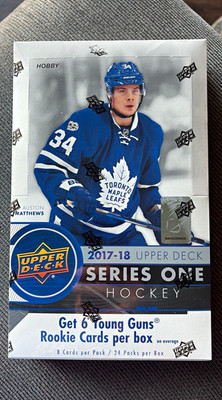 Upper Deck 2017-18 Series One Hockey Hobby Box 192 Cards Rookie Cards