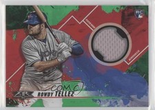 2019 Topps Fire Relics Green 6/75 Rowdy Tellez #FR-RT Rookie RC s1i