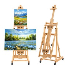 VEVOR Studio H-Frame Easel Art Easel Holds 1 or 2 Canvases up to 78.74" Foldable