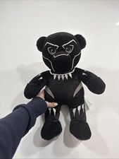 Build A Bear Black Panther Marvel Avengers Firm Stuffed Plush Bear