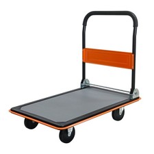 660lbs Heavy Duty Flatbed Cart 360 Degree Swivel Wheels Foldable Platform Hand