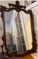 Antique mantel mirror by W. M