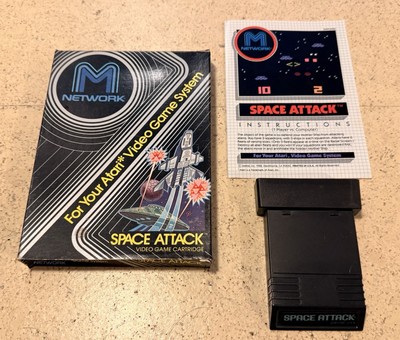 Atari 2600 Spiel   Space Attack   von M-Network in OVP CIB NTSC getestet