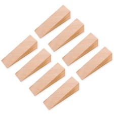 Wooden Door Stopper Non-Slip Stops Wedges Wood 6 Pieces,