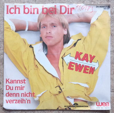 Kay Ewen   Ich bin bei Dir 7'' Single Vinyl 45 U/min Stereo 1983 WEA 24-9644-7