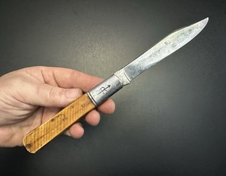 Coltello tascabile vintage linea dritta Russell Grand Daddy Barlow USA