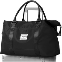Damen Reisetasche 40X20X25 HandgepäCk Weekender Bag Sporttasche Schwarz